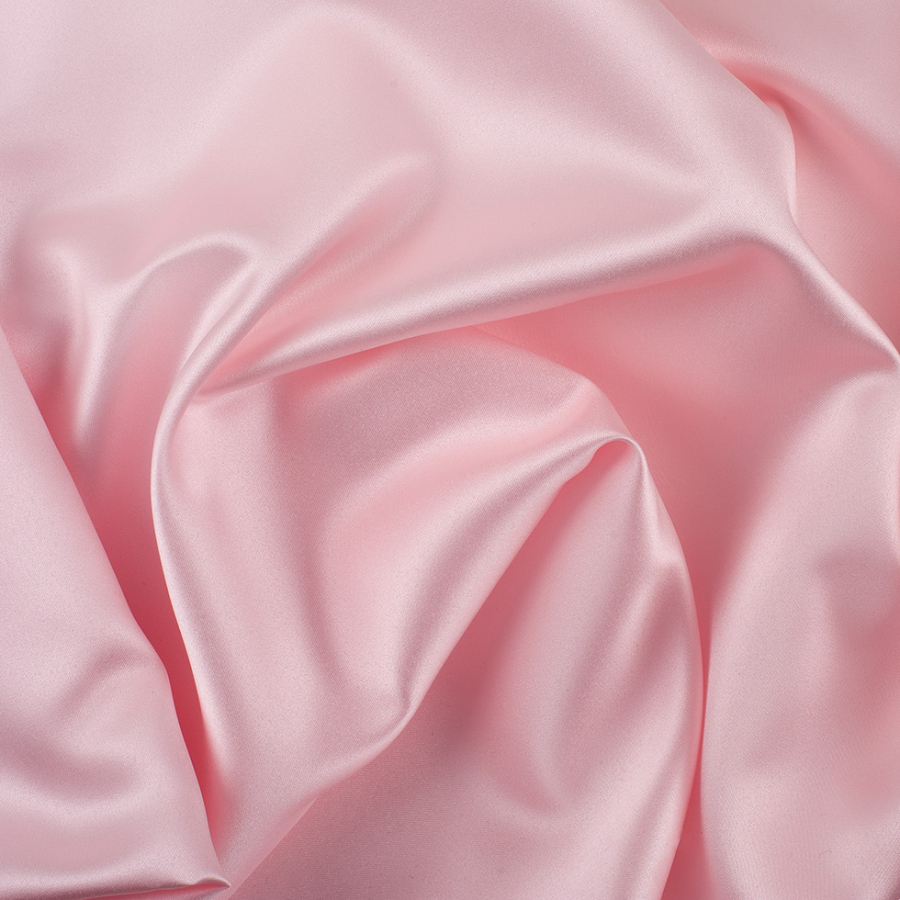 Ice Pink Solid Polyester Satin | Mood Fabrics